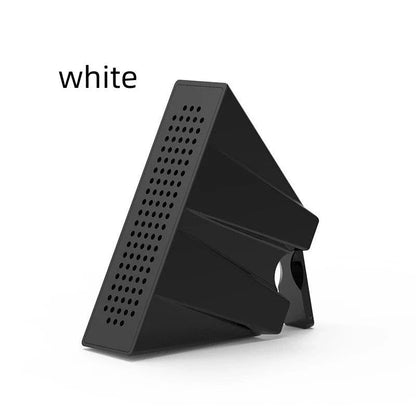 Mini speaker phone holder for Apple iPhones in various colors