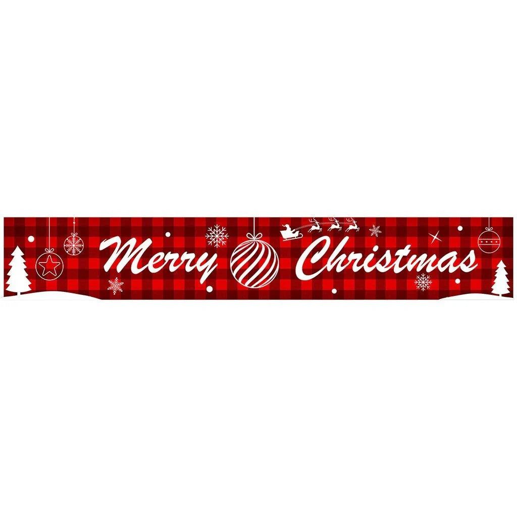 Christmas Letters Banner Decorative Flag with durable Oxford cloth material