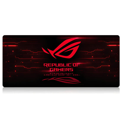 Country Edge Keyboard Pad 80cm x 30cm in ROG-02 design with natural rubber base and Jiaji cloth surface for desk stability