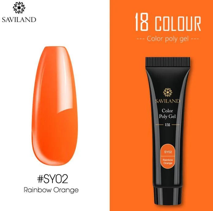 15g nail coloured crystal extension glue with resin base for durable nail art