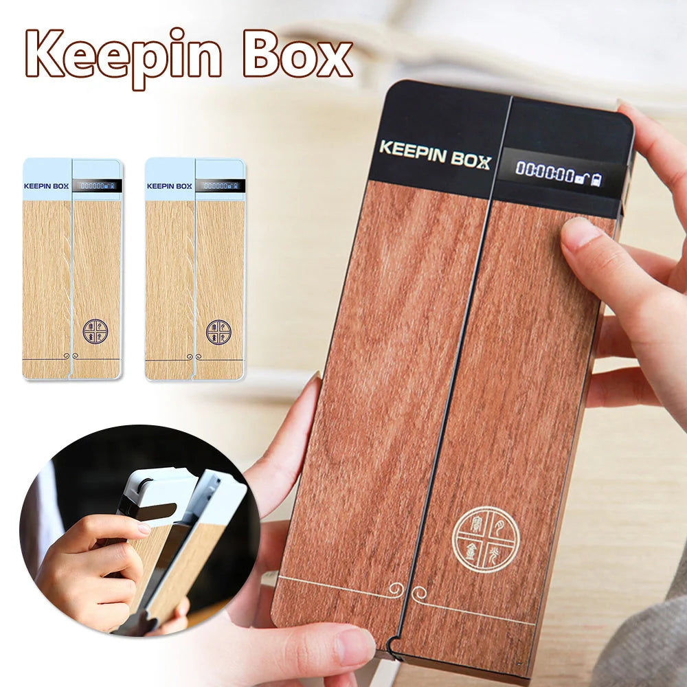Keepin Box Mobile Phone Timing Box in Sakura Pink, Navy Blue, and Matcha Green