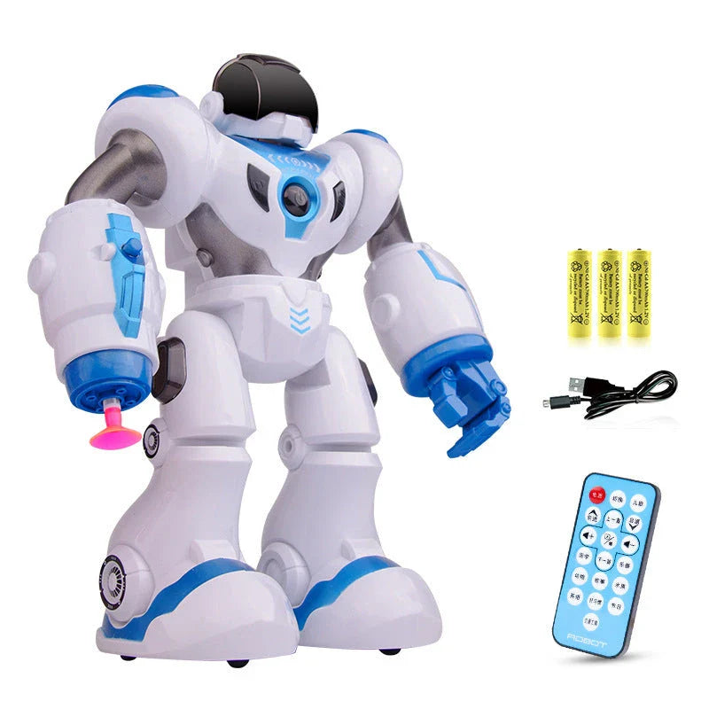 Smart Dancing Robot Toy with Remote Control, Gesture-Controlled Movement, Singing Capability, and Synchronized LED Lights