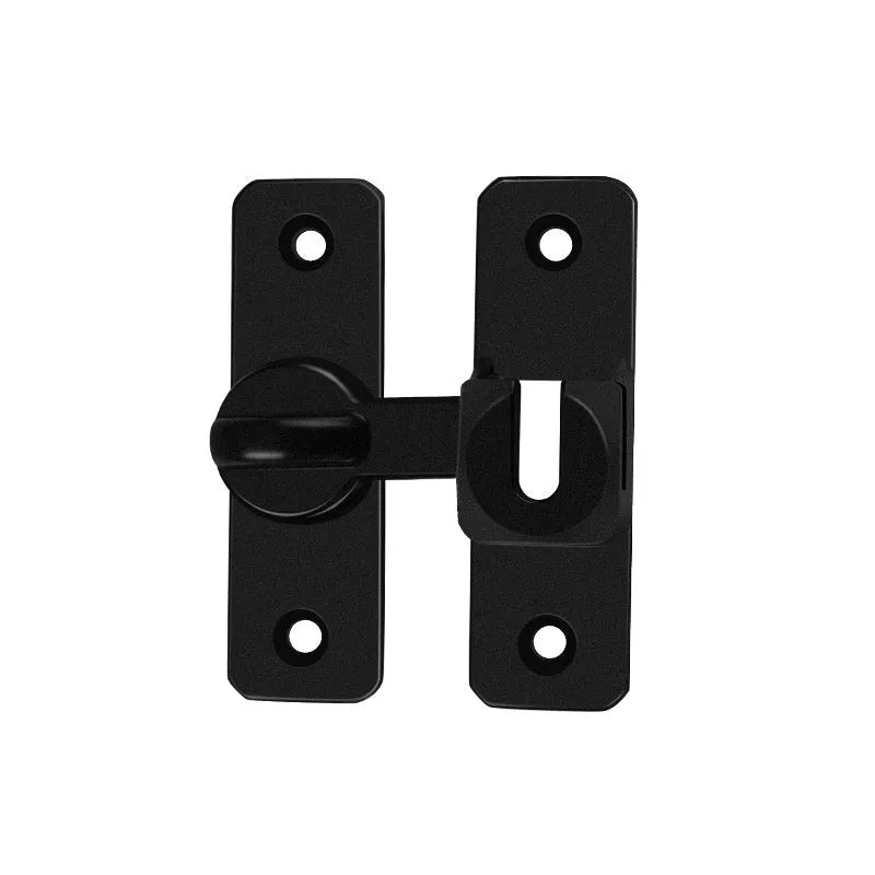 Aluminium alloy punch-free door latch in silver, black, grey or gold for 90 and 180 degree household doors