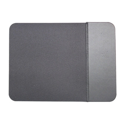 Wireless charger rubber mouse pad in black, blue, grey, and rose gold