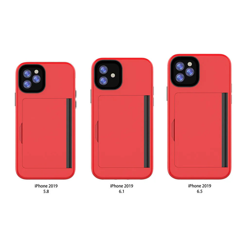 iPhone 11 protective case in solid colour with TPU and PC dual-material construction