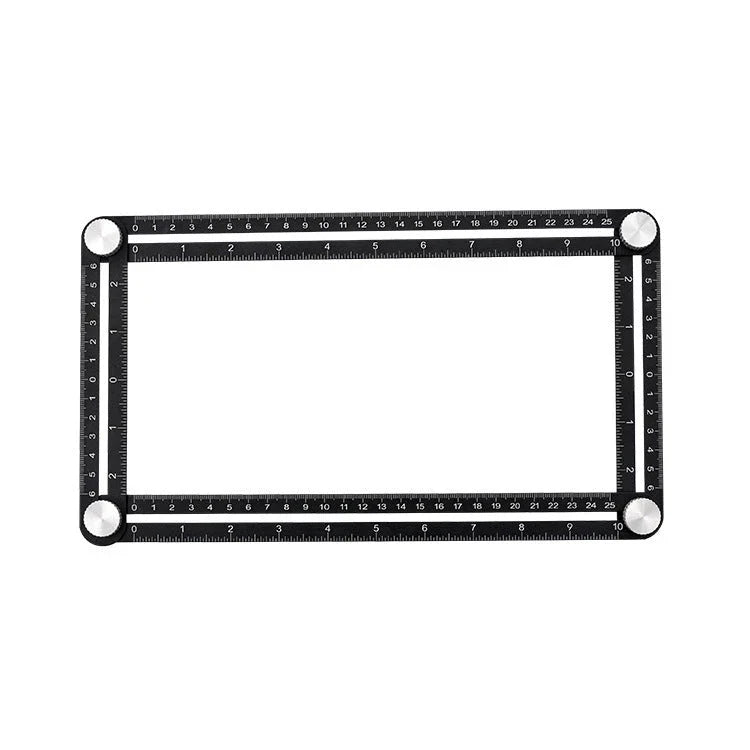 Precision four-sided Angleizer ruler for accurate measurements, complex layouts, and DIY projects