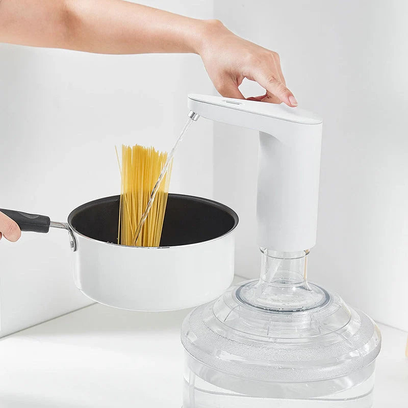 TDS Automatic Water Supply in white with USB charging port and low battery indicator