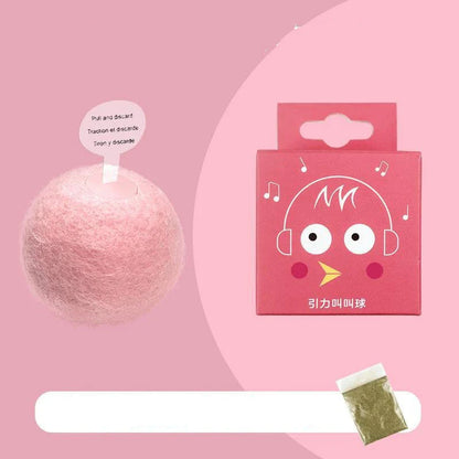 Interactive Pet Gravity Voice Ball with lifelike animal sounds for cats