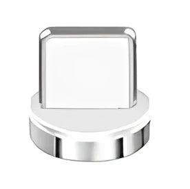 Black 3A magnetic fast charging data cable with Type-C and Apple heads, 1.8m length for iPhone and Android