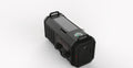 Outdoor emergency solar charging flashlight with FM/AM radio, compass, and wrist strap in army green ABS casing
