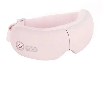 Bluetooth Music Smart Eye Protector with Hot Pack and Vibration Massage in white, pink, and black