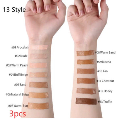 Oil-Control Liquid Foundation Concealer in 13 shades for a flawless matte finish
