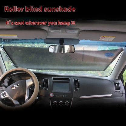 Punch-free window sun protection shutter in black dots and silver laser options, sizes from 40x60cm to 58x125cm