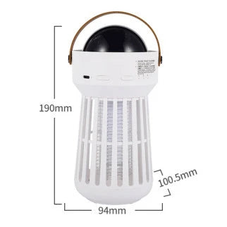 2-in-1 Mosquito Zapper and Star Projection Lamp with Folding Design for Indoor and Outdoor Use