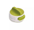 Stainless steel bottle opener with lever mechanism in green colour