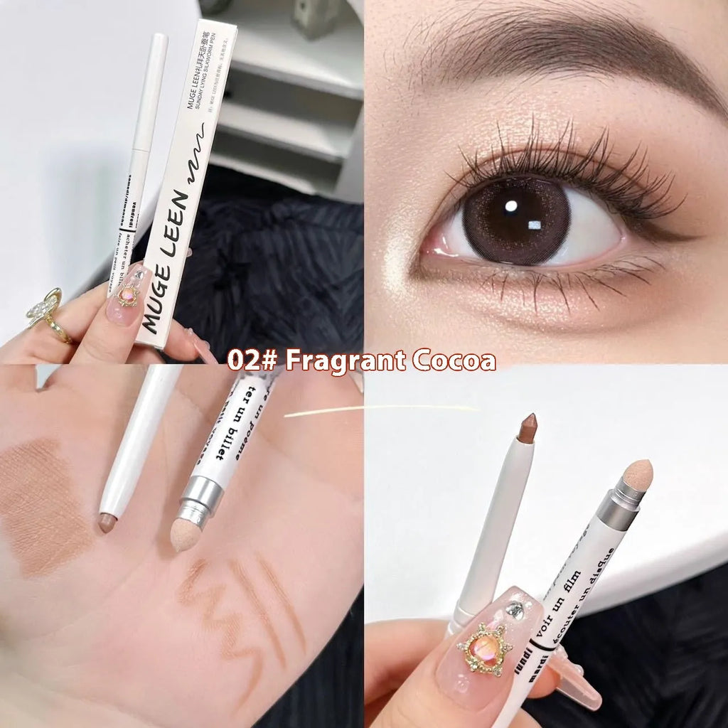 INS-style dual-tip eyeshadow pen in a range of 15 colours including pearlescent and maroon