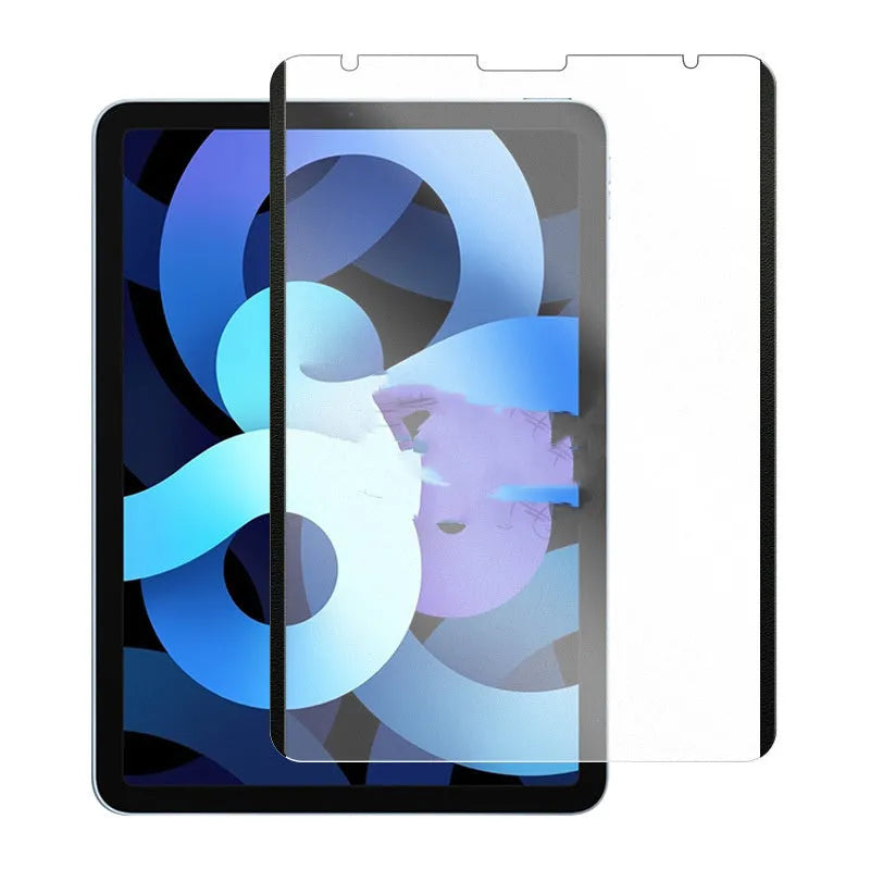 Flat frosted magnetic PET screen film for iPad with matte surface and magnetic attachment
