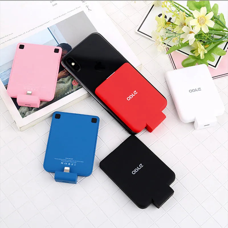 MP282P 4500mAh back clip battery pack in black white blue pink and red colour options
