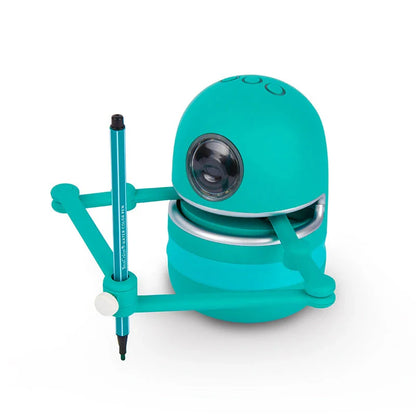 Interactive painting robot for children with guided drawing features and durable ABS plastic construction