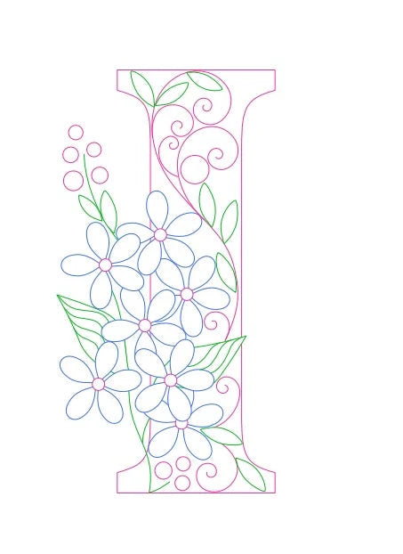 Paper Filigree Painting Kit - Letters for creative art projects