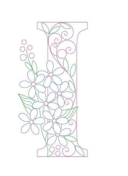 Paper Filigree Painting Kit - Letters for creative art projects