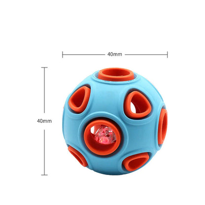 Luminous Sounding Dog Toy Ball in various colours, featuring light and sound for interactive play