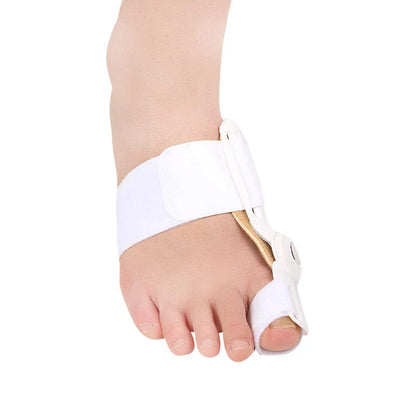 Hallux Valgus Corrector Plastic Toe Sleeves with adjustable straps for bunion relief and toe alignment