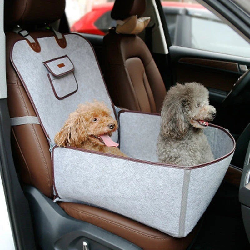 Retro dual-purpose pet car mat front seat cushion in waterproof nylon