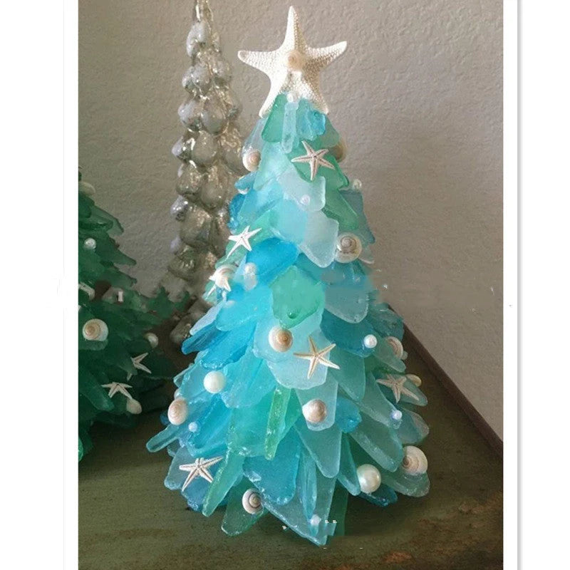 Unique blue PVC Christmas tree decoration for holiday DIY projects