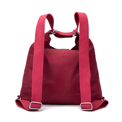 Women's waterproof nylon crossbody bag with organizational pockets and 34cm laptop capacity