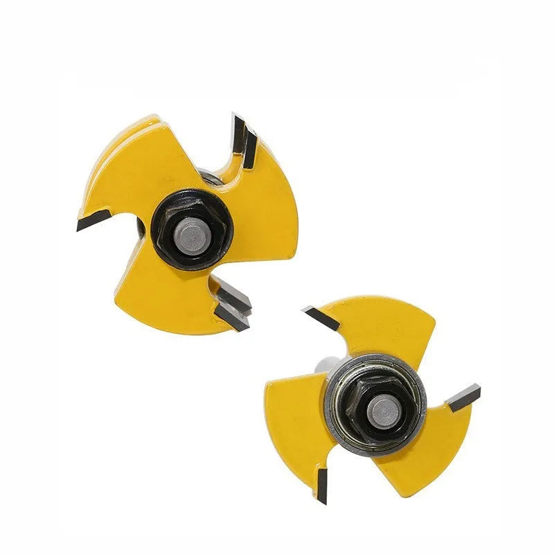 Carbide T-slot milling cutter with 8mm shank diameter and straight handle for woodworking