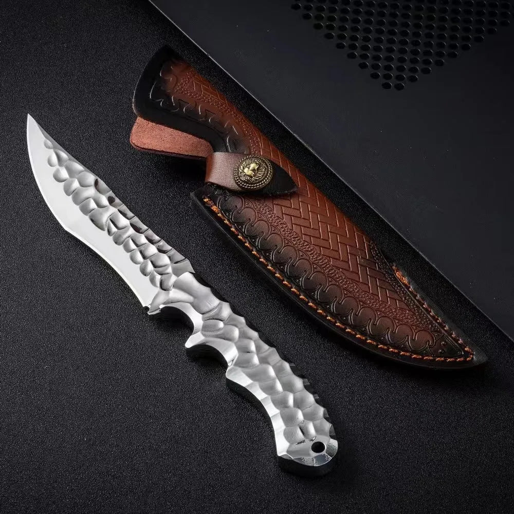 Cold Ice survival knife with 5CR13 steel blade 140mm and one-piece keel handle