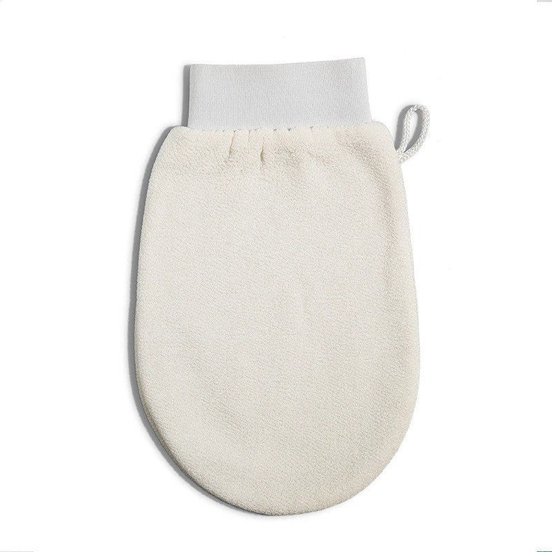 Single Layer Rayon Bath Rub Towel in various colors for gentle skin exfoliation