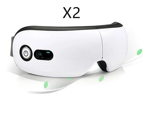 Bluetooth Music Smart Eye Protector with Hot Pack and Vibration Massage in white, pink, and black