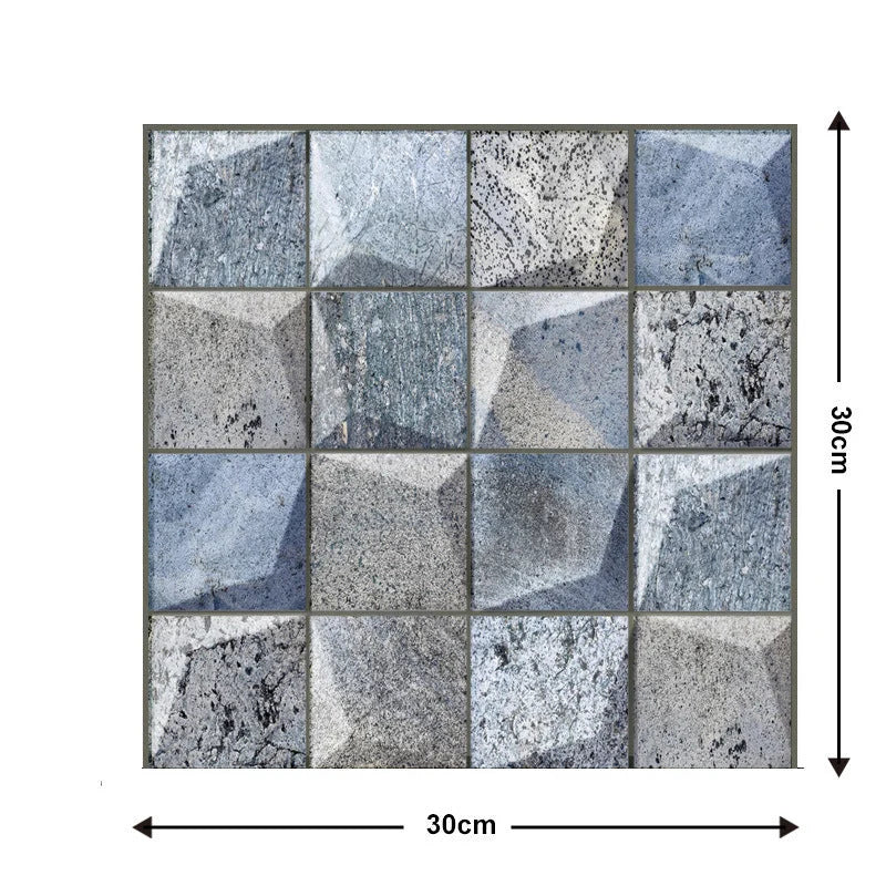 Waterproof brick wallpaper sticker for kitchen and bathroom decor