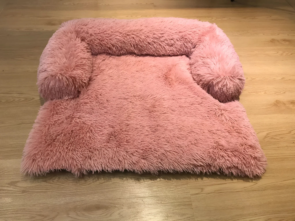 Plush removable and washable blanket pet nest in gradient gray cotton for cats and dogs