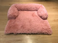 Plush removable and washable blanket pet nest in gradient gray cotton for cats and dogs