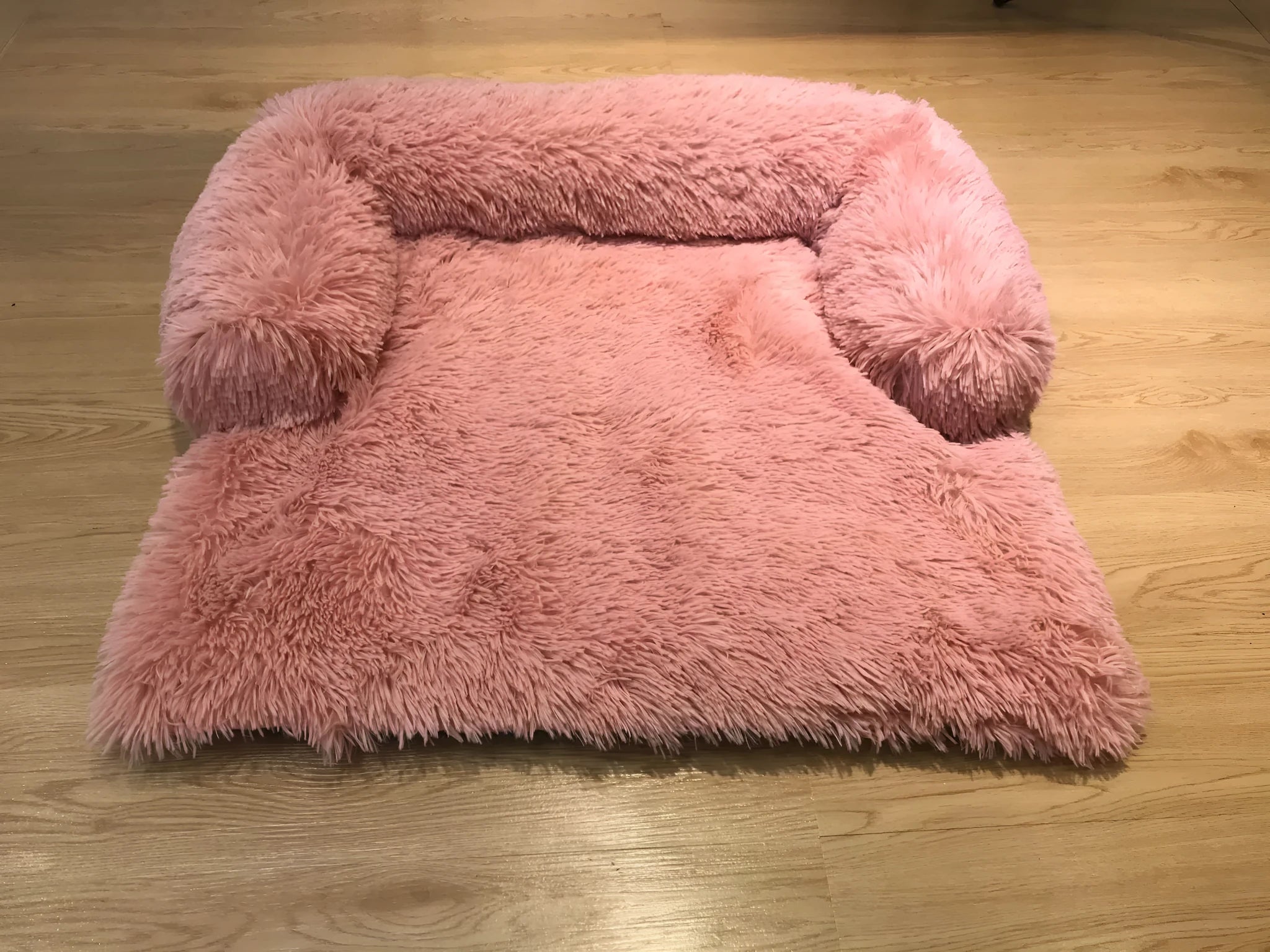 Plush removable and washable blanket pet nest in gradient gray cotton for cats and dogs