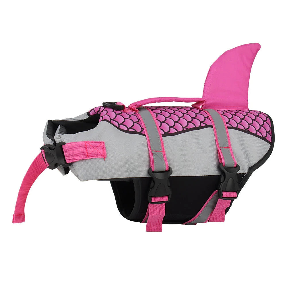 High buoyancy dog life jacket vest in various colors and sizes for safe pet swimming