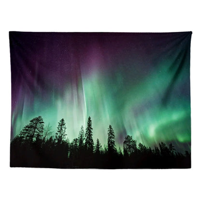 Vibrant polyester tapestry with digital thermal transfer technology for durable home decor