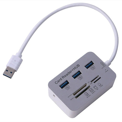 USB 3.0 Hub with LED indicator and compact design for high-speed data transfer