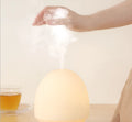 Asakusa threaded glass aroma diffuser in frosted white on a table with a single fog outlet
