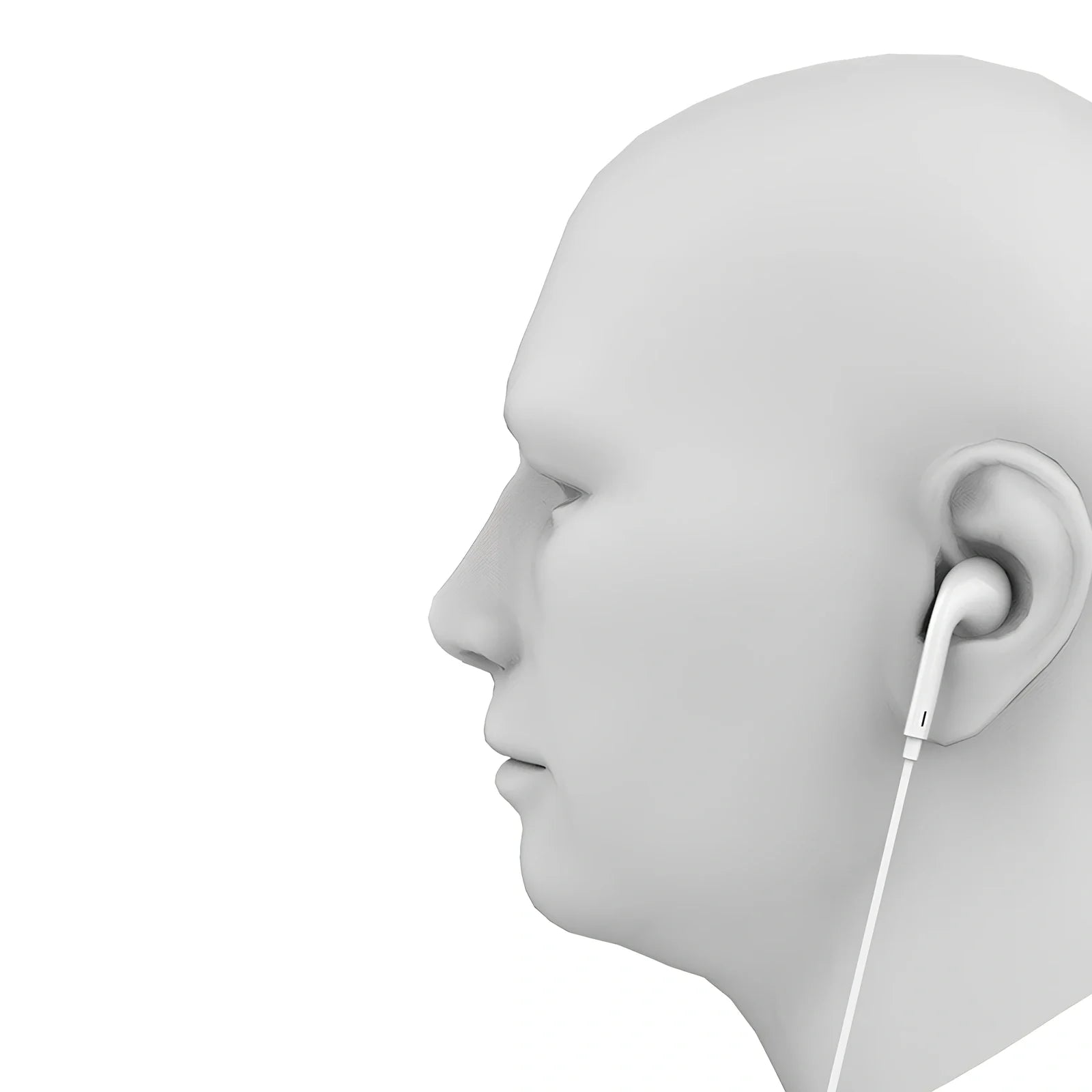 Automatic pop-up Bluetooth headset with lightning plug and in-ear design for wireless audio