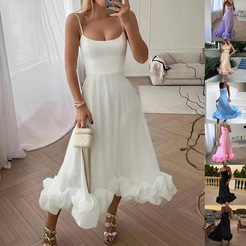 Women's A-Line Skirt with large 3D flower design in various colours