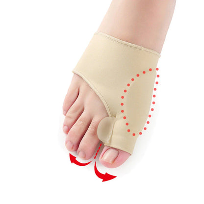 Corrective socks with gel toe separator for bunion pain relief and toe realignment