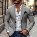 Casual printed double-button suit jacket in polyester fibre, slim fit, lapel collar, Asian sizes S to 5XL, LTDZ-13 colour