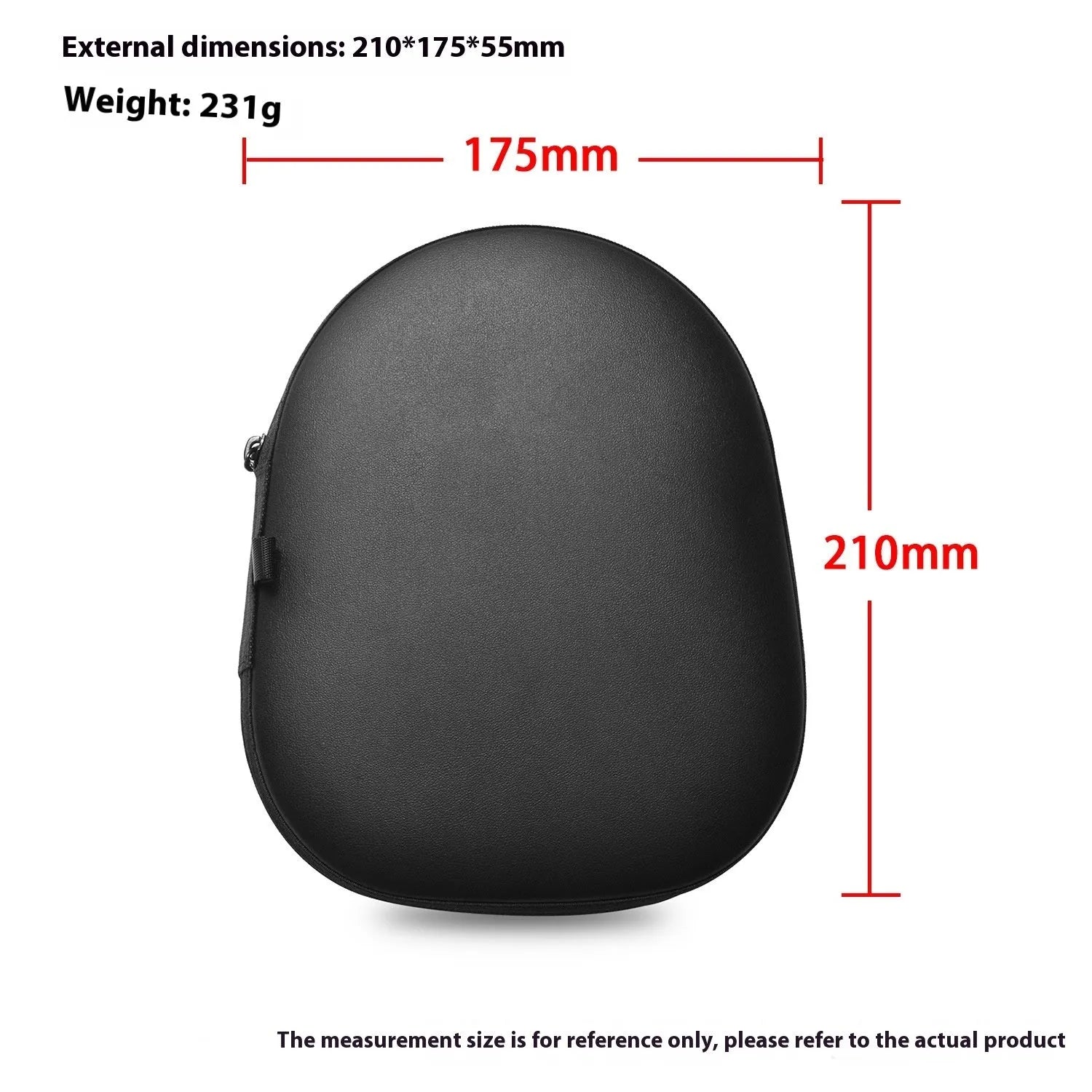 Black Bose NC700 headphone protection OP bag lying flat, designed for Dr. Bose noise reduction headset 700