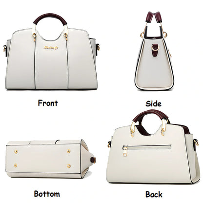 Women's shoulder bag with zipper closure measuring 28.5cm wide in wine red colour