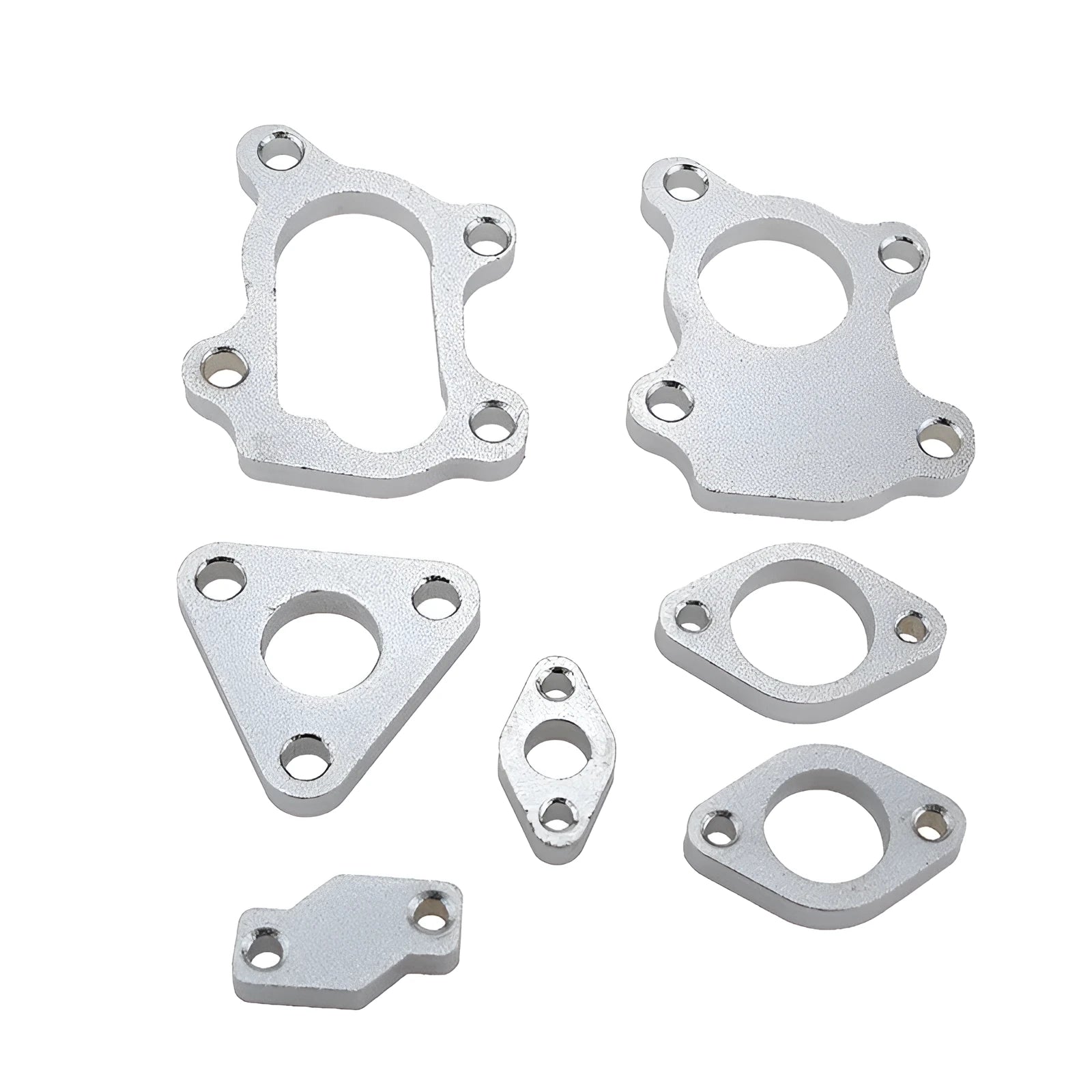 Seven-piece turbocharger turbine flange set made from low carbon steel for Sinosteel RHB31 VZ21, net weight 900g per piece