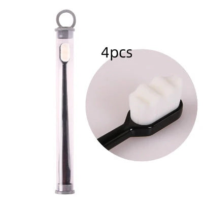 Ultra-fine nylon toothbrush with super soft 2.3cm bristles for sensitive gums